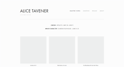 Desktop Screenshot of alicetavener.com